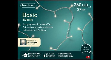 Lumineo Kerstverlichting - warm wit - 480 led lampjes - 3600 cm - inclusief timer