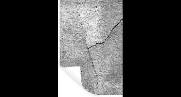 Muurstickers - Sticker Folie - Beton - Industrieel - Grijs - Wit - Vintage - 20x30 cm - Plakfolie - Muurstickers Kinderkamer - Zelfklevend Behang - Zelfklevend behangpapier - Stickerfolie