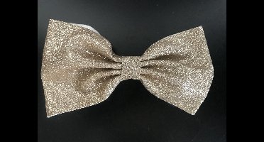 New Age Devi - Haarstrik clip - Glitter - Glamour | Goud | Haarspeld - Speld | Strik - Strikje | Meisjes - Kids - | Feest - Bruiloft - Jubileum - Christmas - Kerst - Stijl - Chique | Trend