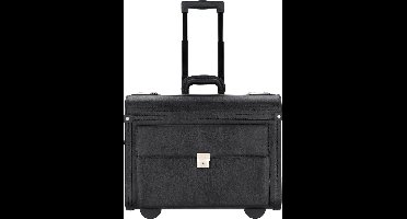 Alassio pilotenkoffer - SILVANA - kunstleer - zwart - JU-92301