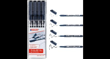 Edding 1880 Drawliner 4 stuks 0.1/0.3/0.5/0.7mm