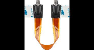 Goobay F (v) - F (v) deur/raam coax adapter - 0,20 meter