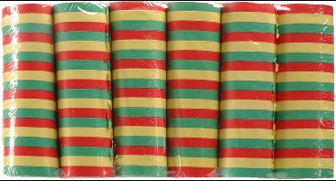 Boland Party serpentines - 18x rollen - gekleurde stroken mix - papier - feestartikelen - brandvertragend - carnaval