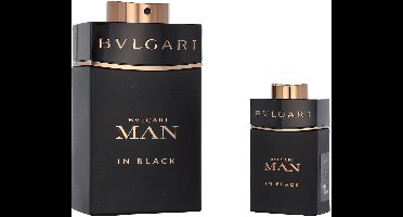 Bvlgari Man In Black Giftset - eau de parfum voor heren - 100ml + 15ml