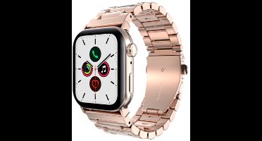 JustinCase PrimeSteel Strap voor Apple Watch 44/45/46/49mm, rose gold