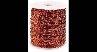 KP Dun elastiek Koper - 1mm dik en 200 meter - Voor decoratie