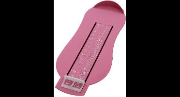 New Age Devi - Babyvoet-meter - Schoenmaat-meter - Babyvoetjes-centimeter - Roze