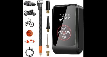 DailySupplies® Autobanden Pomp - Elektrische Fietspomp - Compressor - Luchtcompressor - Zwart