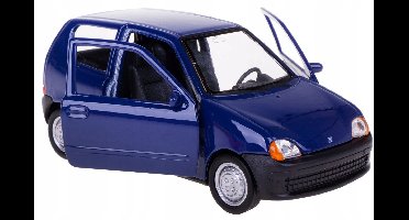 Welly Fiat Seicento modelauto 1:32-39, metaal, donkerblauw