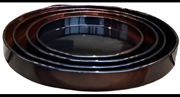 Buitengewoon de boet - Schotel Cylinder Vibrant Bruin L 33x4cm