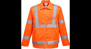 Portwest Hi-Vis Polyester Katoenen Bomberjack RT40 - Oranje - XXL