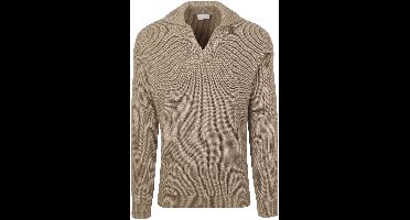 Suitable Trui Riva Knit Taupe - Maat XL - Heren - Pullover