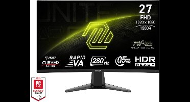 MSI MAG 276CXF - Full HD Curved Gaming Monitor - 280hz - 27 inch