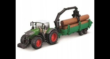 Bburago Fendt 1050 Vario Tractor met Houttransporteur