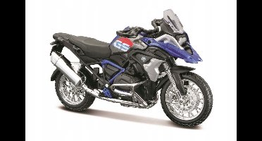 butto bmw r 1200 gs 2017 motorfiets model 1:18 blauw/finfit