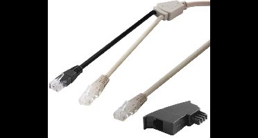 Goobay DSL Y Distributor/Adapter (RJ45/TAE) Cable Set