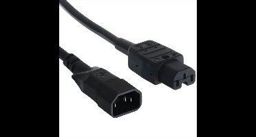 C15 - C14 stroomkabel voor UPS/PDU | 3x 1,50mm (PVC) | zwart | 1,5 meter