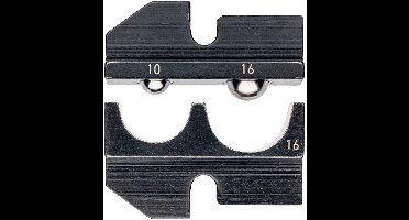 Knipex 97 49 16 Krimpinzetstuk Geïsoleerde kabelschoenen, Geïsoleerde connectoren (male) 10 tot 16 mm² Geschikt voor me