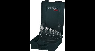 TERRAX by RUKO verzink- en ontbraamset 6-delig DIN 335 vorm C 90°...