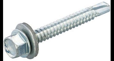 Dak & Gevel - Montageschroef voor staal - 6,3 x 50mm - Verzinkt - Voldraad (100 stuks)