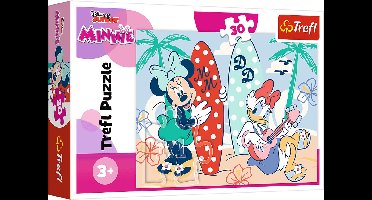 Trefl puzzel Disney Minnie - kleurrijke kinderpuzzel 30 stukjes.