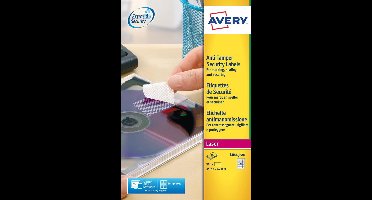 Avery-Zweckform L6114-20 Veiligheidsetiketten 63.5 x 29.6 mm Polyester folie Wit 480 stuk(s) Permanent hechtend Laser (