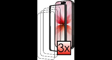 Screenprotector - 3 stuks - Geschikt voor Apple iPhone 17 - Met Installatie Frame - Beschermglas - Gehard Glas - Tempered Glass - Screen Protector - Inclusief Montage Kit
