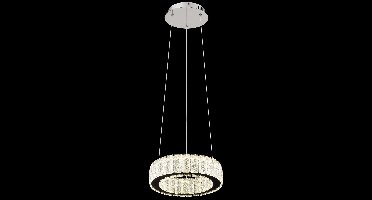 Globo - hanglamp - Mucky - chroom - metaal - Ø 30cm - LED - 67162-30