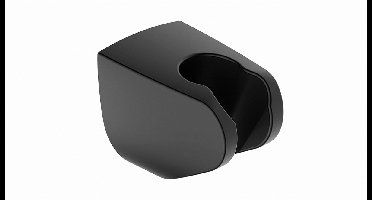 Wiesbaden Caral Wandhanddouchehouder - Kunststof - Mat Zwart