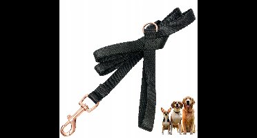 Sterke Hondensnoer Zwart 1.2m - Verstelbaar & Duurzaam