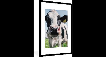 PosterMonkey - Fotolijst - Poster - Koe - Koeien - Natuur - Dieren - Kader - 60x90 cm - Posterlijst - Poster koe - Foto in lijst - Poster frame