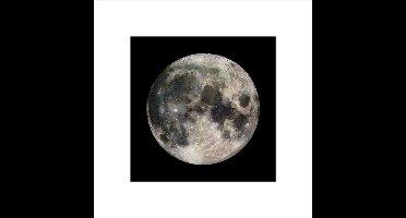Pyramid Poster - The Moon - 40 X 40 Cm - Multicolor