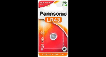 Panasonic LR 43 Alkaline knoopcel batterij
