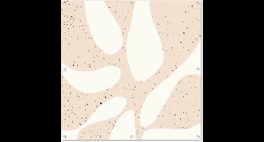 GreatGardenPosters - Tuinposter - Plant - Abstract - Pastel - Tuindoek voor buiten - Schuttingposter - Tuindecoratie - 100x100 cm