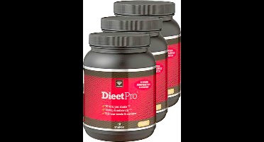 Dieet Pro | Stevia | Vanille | 3 stuks | 3 x 400 g