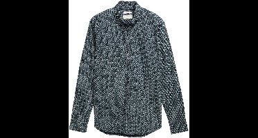 Tom Tailor - Lange mouw overhemd - Heren - L - Blauw - Katoen - 1047318