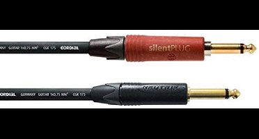 Cordial CSI 9 PP-METAL-SILENT instrumentkabel 9 m - Instrumentenkabel