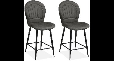 MX Sofa - Barstoel Sprint - Antraciet (set van 2 stoelen)