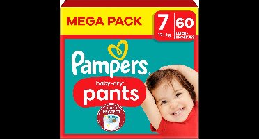 Pampers - Baby Dry Pants - Maat 7 - Megapack - 60 stuks - 17+KG
