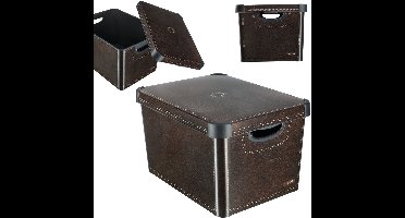 Curver Decobox Stockholm Opbergbox - L - Leather