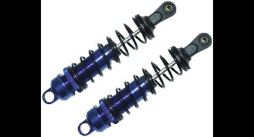 Reely 1:8 Hydraulische schokdempers aluminium Blauw (metallic) Met veren Zwart 109 mm 2 stuk(s)