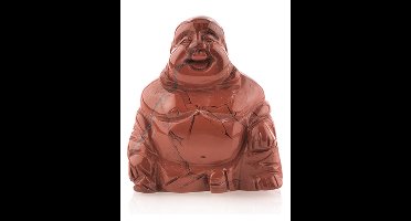 Edelsteen Boeddha Jaspis rood 50 mm