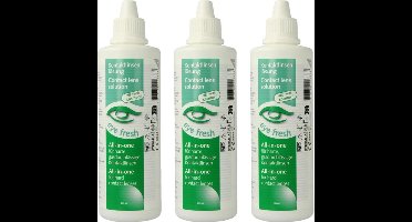 Eye Fresh - Alles-in-één - 3 x 200 ml - Lenzenvloeistof voor harde contactlenzen - Voordeelverpakking