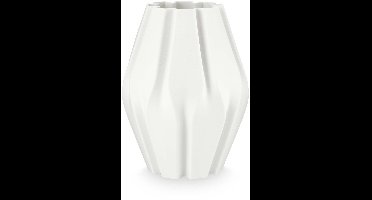 vtwonen Vaas Stripes - Bloemenvaas van Porcelein - 3D print - 15x29.5cm