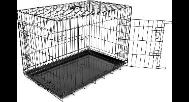 Duvo+ Hondenbench  - Zwart - 107 x 71 x 77cm