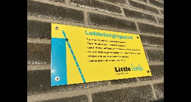Aanduidingsbord tbv ladderborgingspunt - markering punt tbv ladderborging - ladder opstelplaats markering