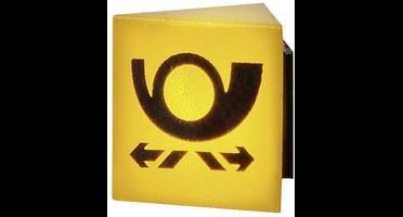 Viessmann Modelltechnik 1371 H0 reclamebord Deutsche Post met LED-verlichting Kant-en-klaar model