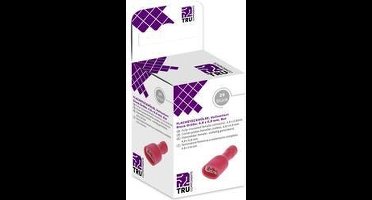 TRU COMPONENTS T1904C115 Assortiment hulzen voor platte stekkers Insteekbreedte: 4.80 mm Insteekdikte: 0.80 mm 180 ° Vo