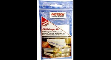 FASTECH® 610-010-Bag Markeringsveld klittenband Om vast te plakken Wit 10 stuk(s)