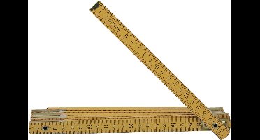 Brüder Mannesmann 810-2 / Work-it 68002 Duimstok - hout - geel - 2m